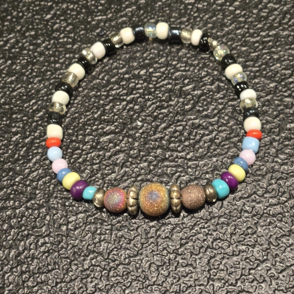 ⚠️Clearance Colorful Beaded Bracelet Trio - Picture 2 of 7